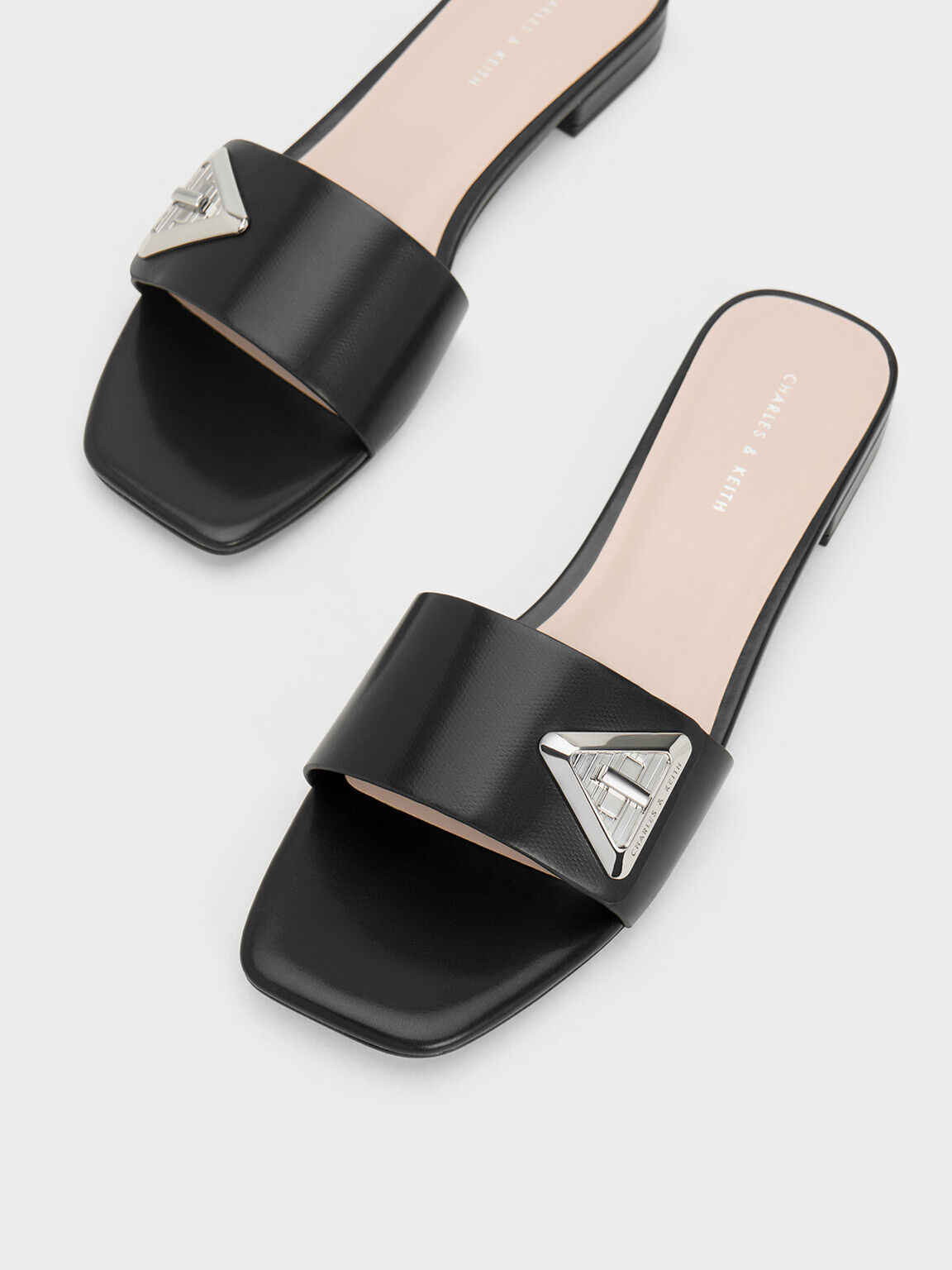 Studded discount slide sandals