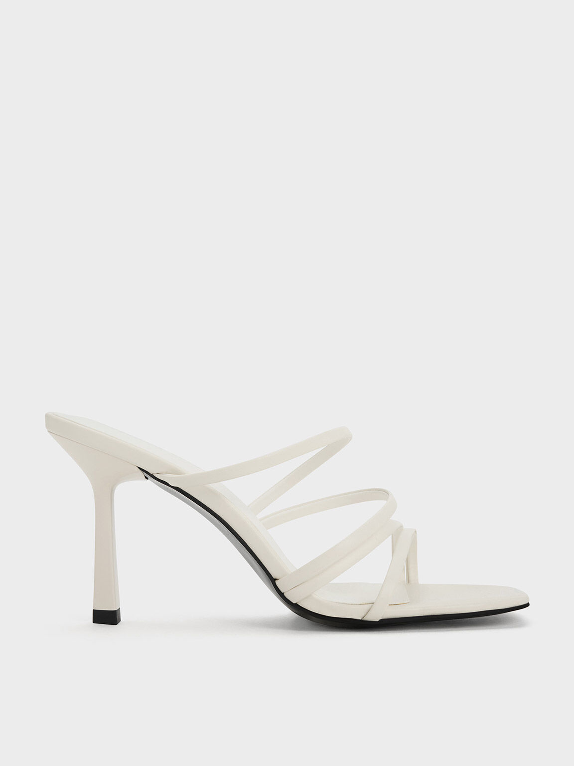 White strappy mules sales
