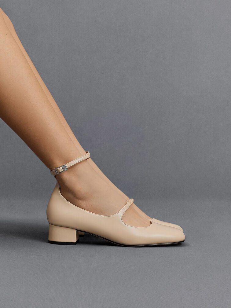 Beige mary janes hot sale
