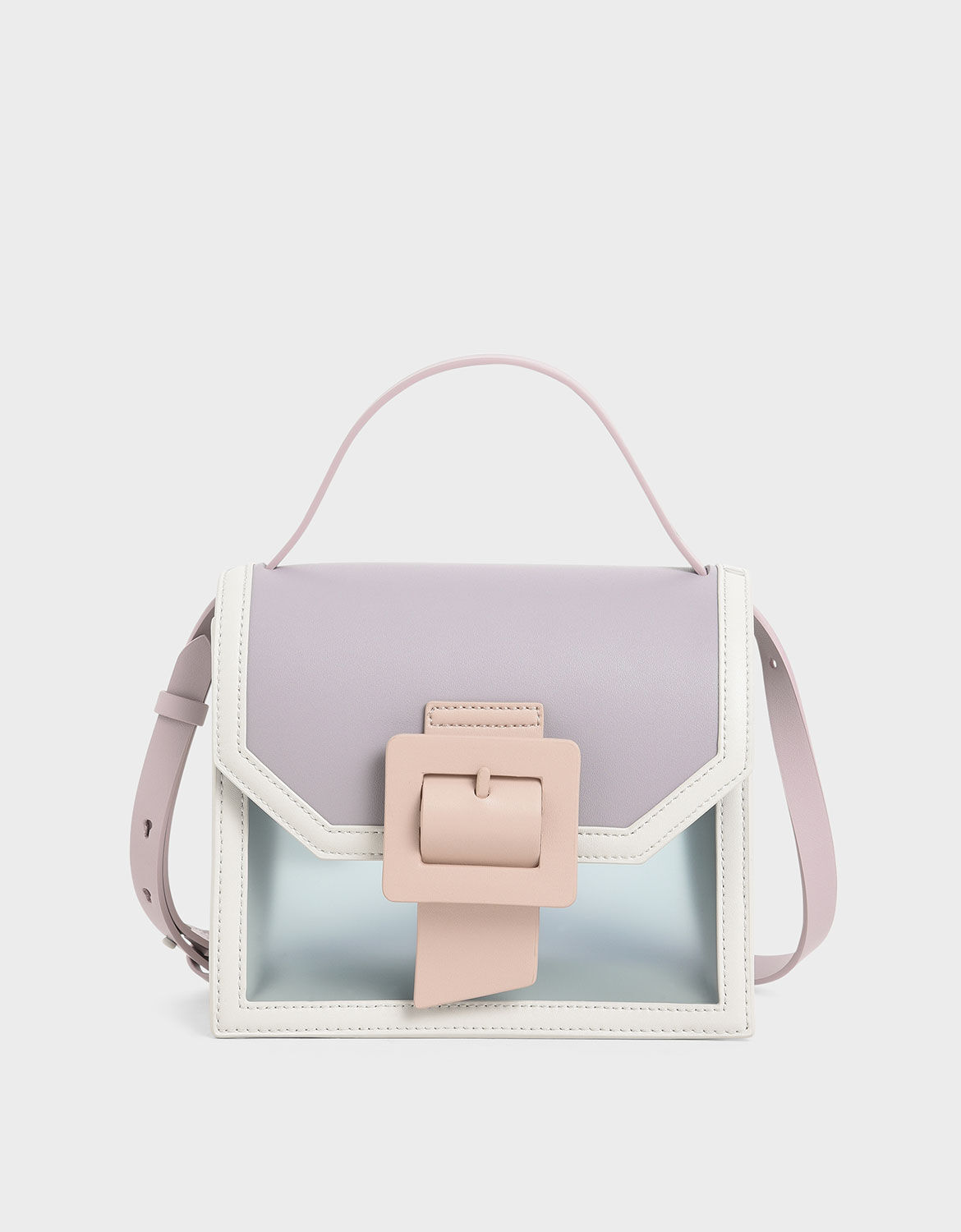 charles and keith navy blue bag