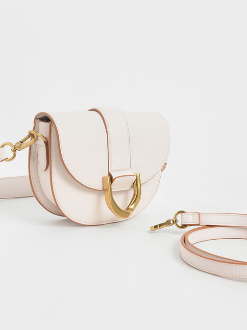 Mini Gabine Saddle Bag, Pink, hi-res