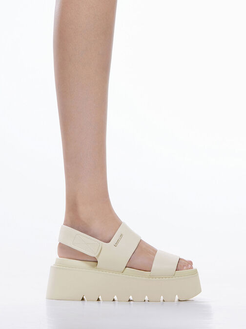 Jadis Chunky Flatform Sandals, Chalk, hi-res
