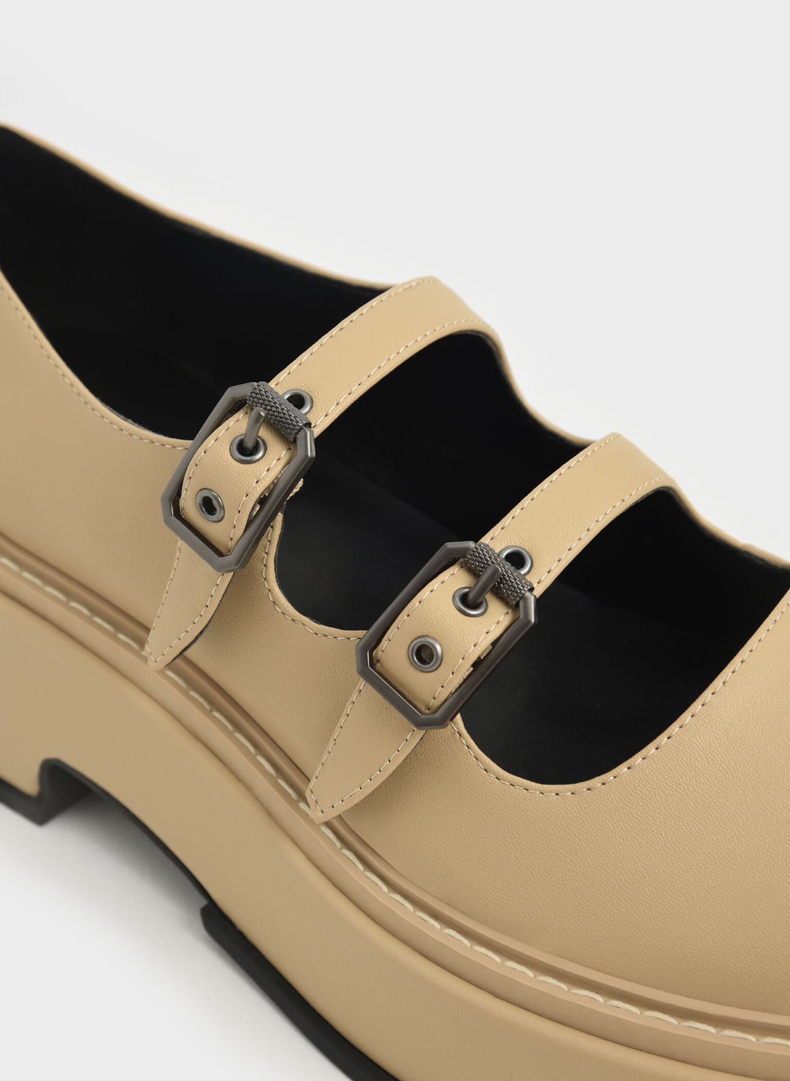 Frankie Platform Mary Janes​, Sand, hi-res
