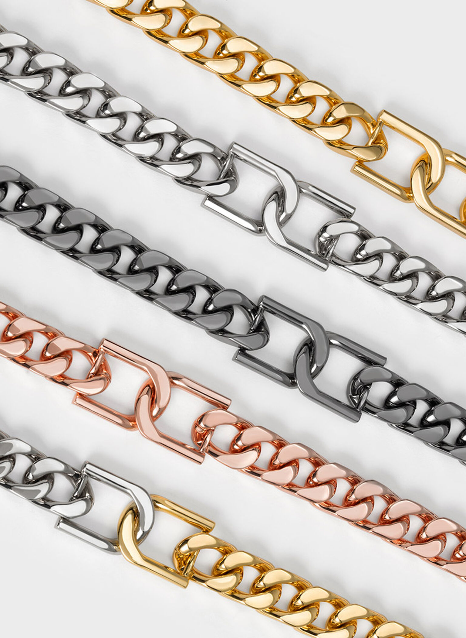 Gabine Chain-Link Choker Necklace, Gold, hi-res