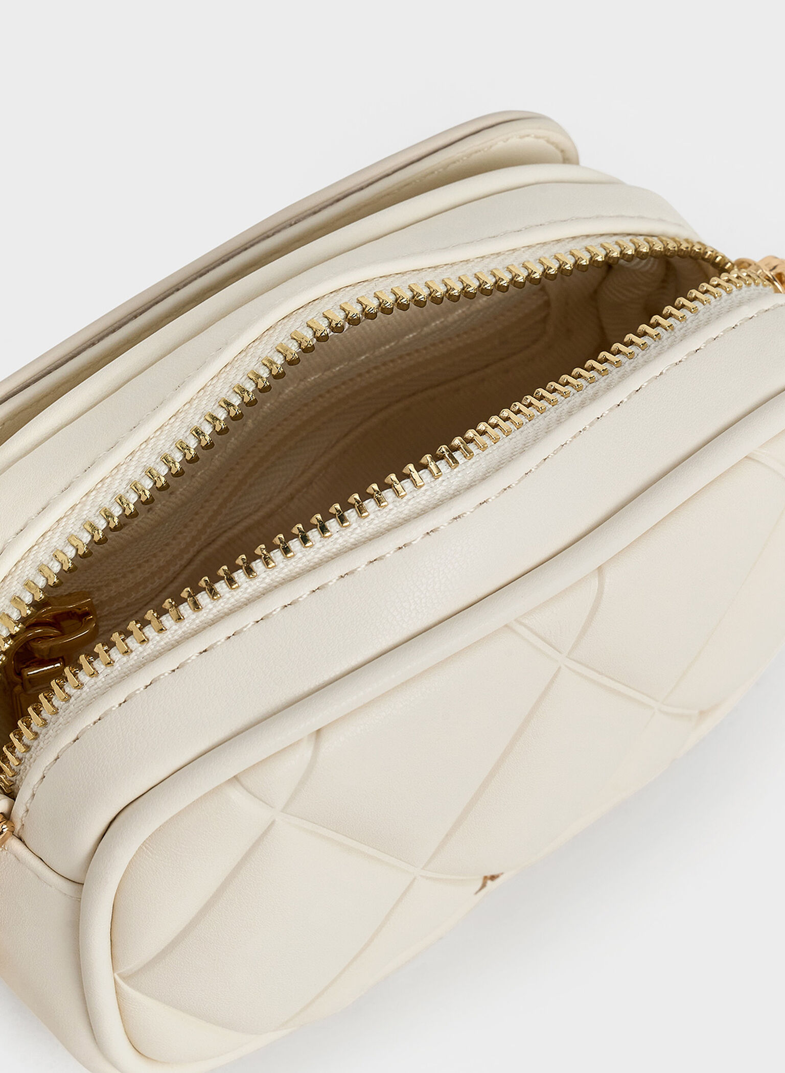 Arwen Quilted Mini Bag, Cream, hi-res