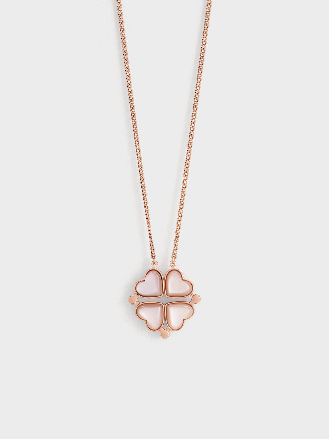 Four heart outlet necklace