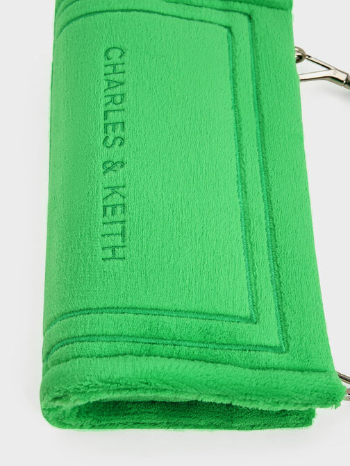 Loey Textured Shoulder Bag, Green, hi-res