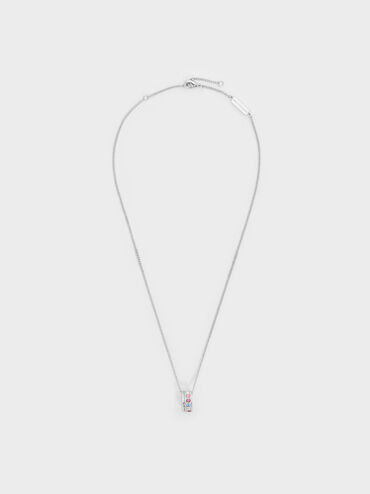 Maeve Crystal-Embellished Necklace, Silver, hi-res