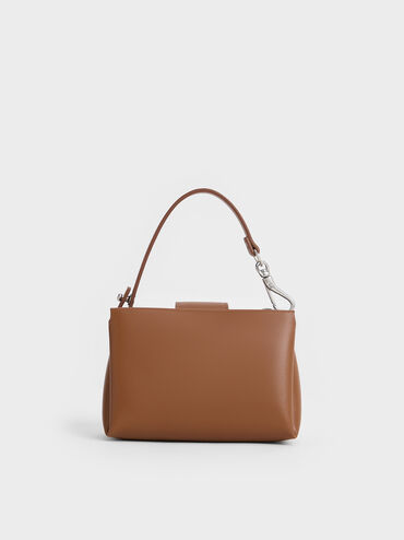 Bosie Top Handle Pouch, Brown, hi-res