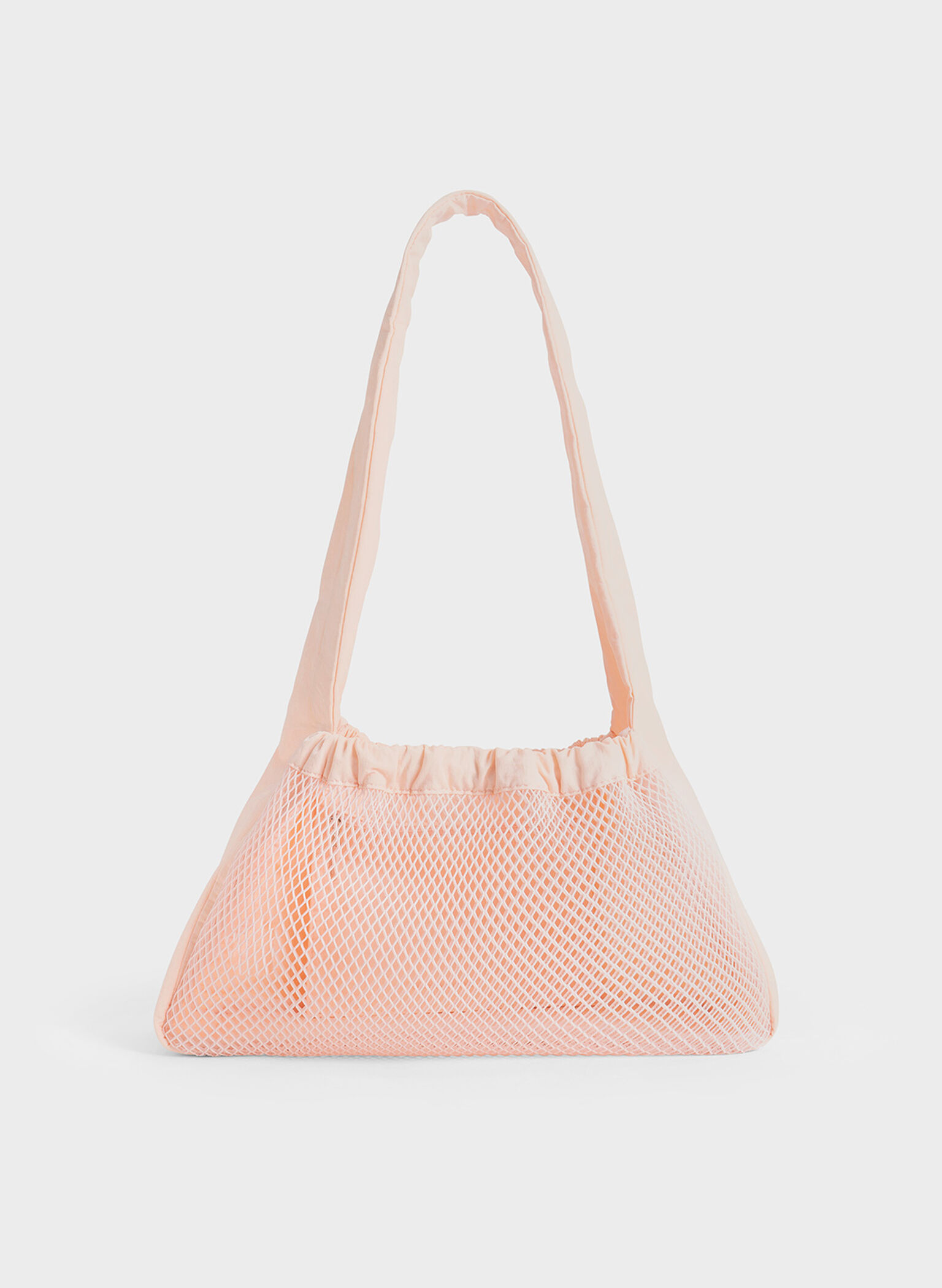 Terra Mesh & Nylon Shoulder Bag, Light Pink, hi-res