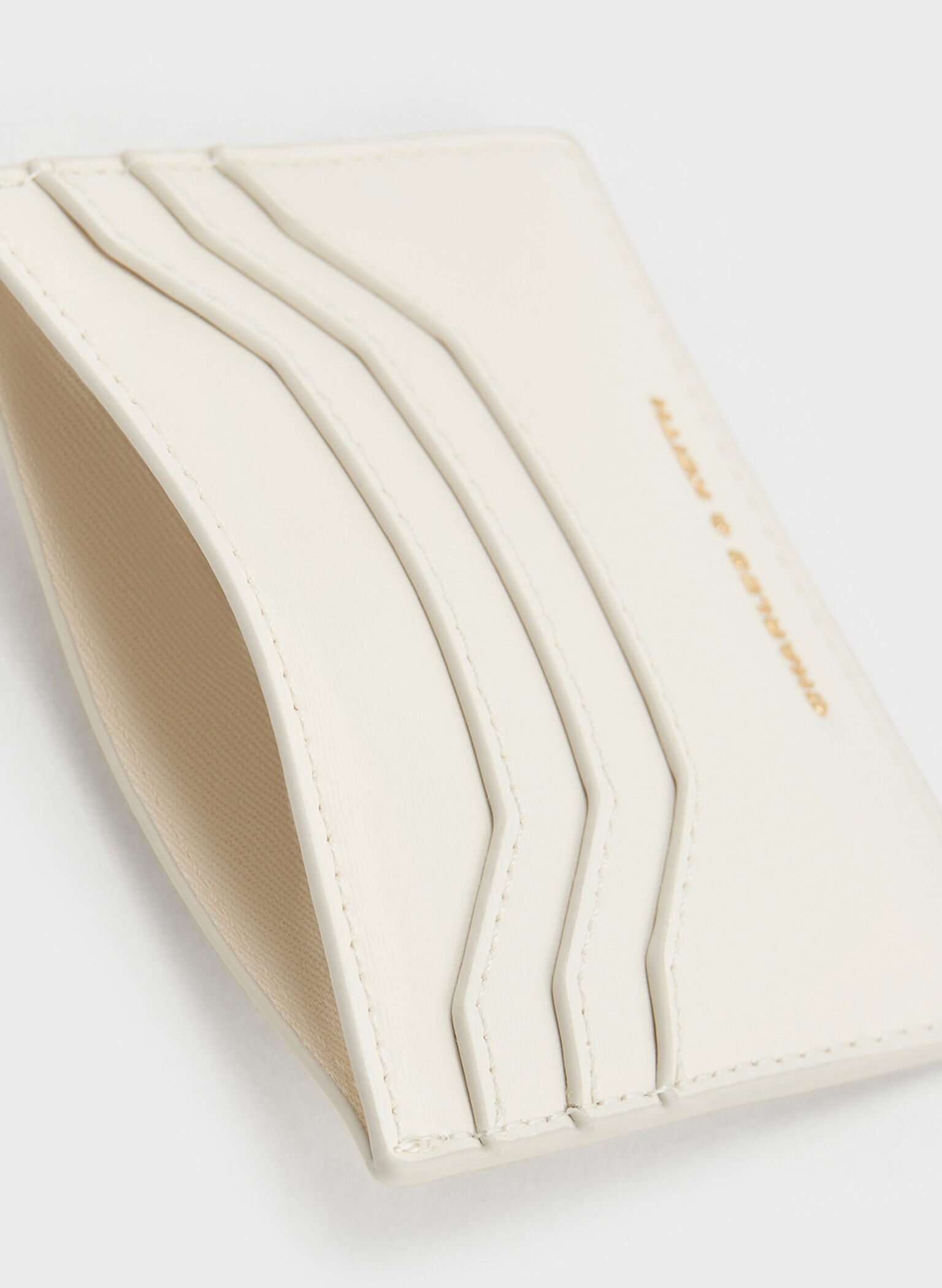 Carli Multi-Slot Card Holder, Cream, hi-res