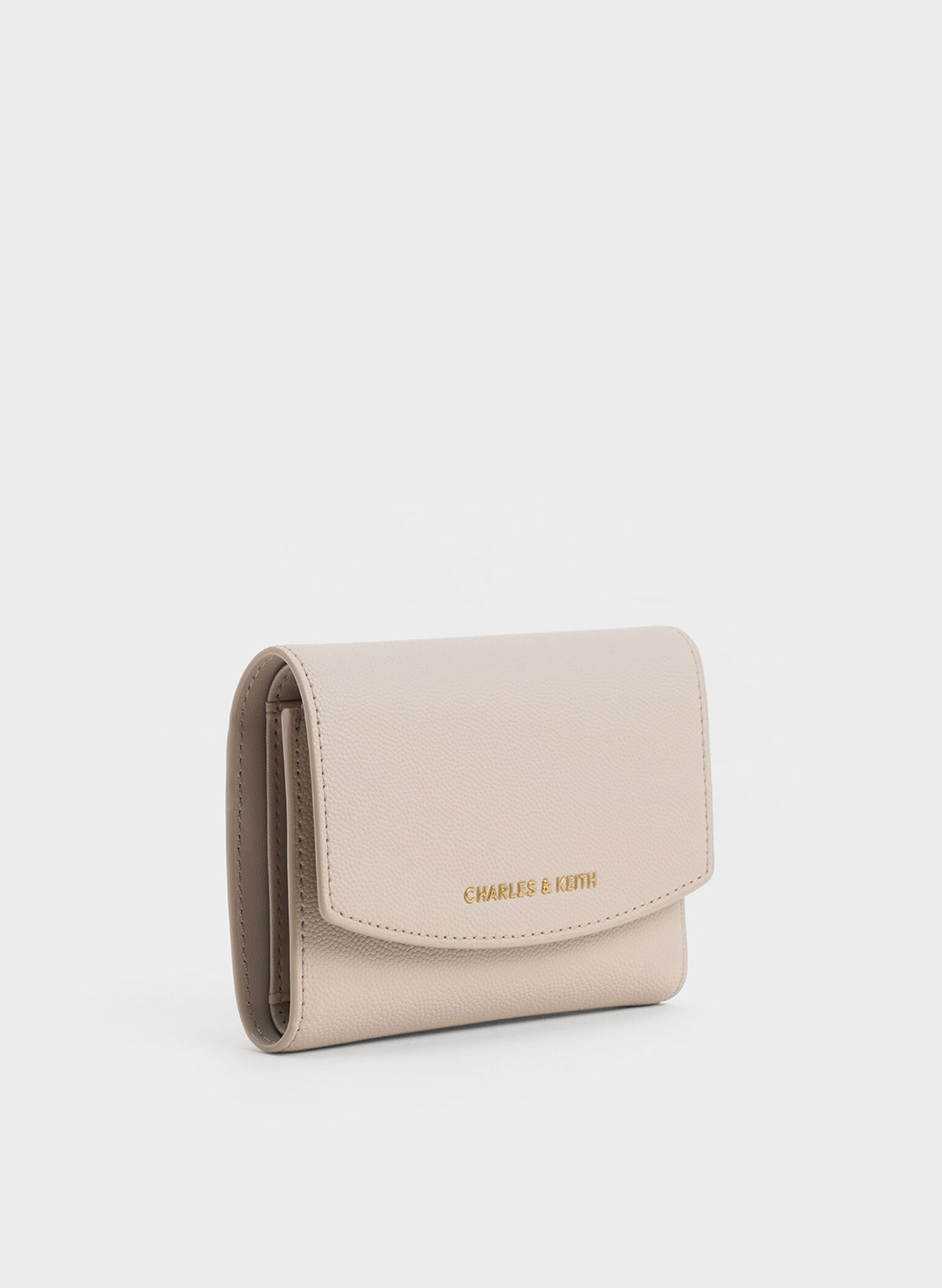 Briony Curved Flap Wallet, Oat, hi-res
