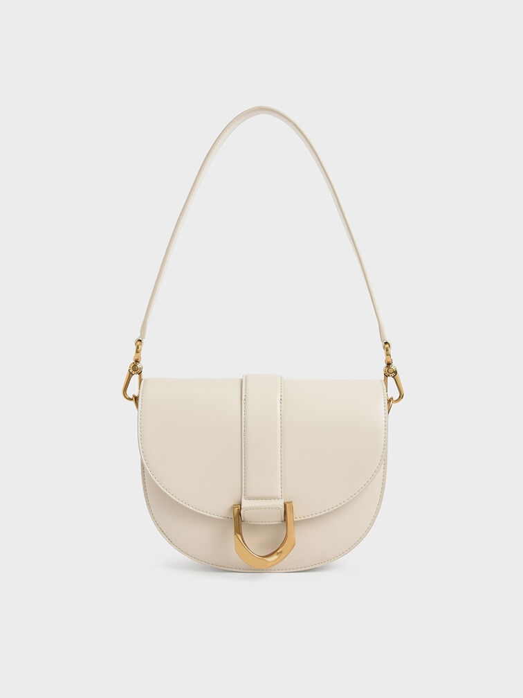 Gabine Saddle Bag, Cream, hi-res