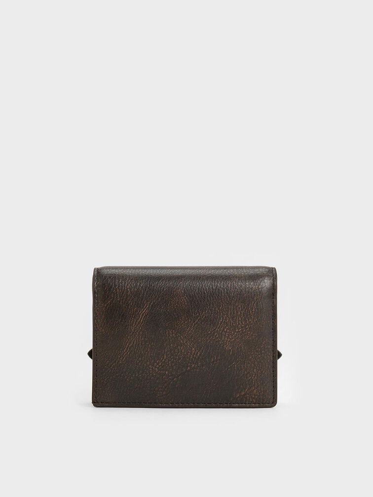 Sloane Chain-Handle Wallet, Dark Brown, hi-res