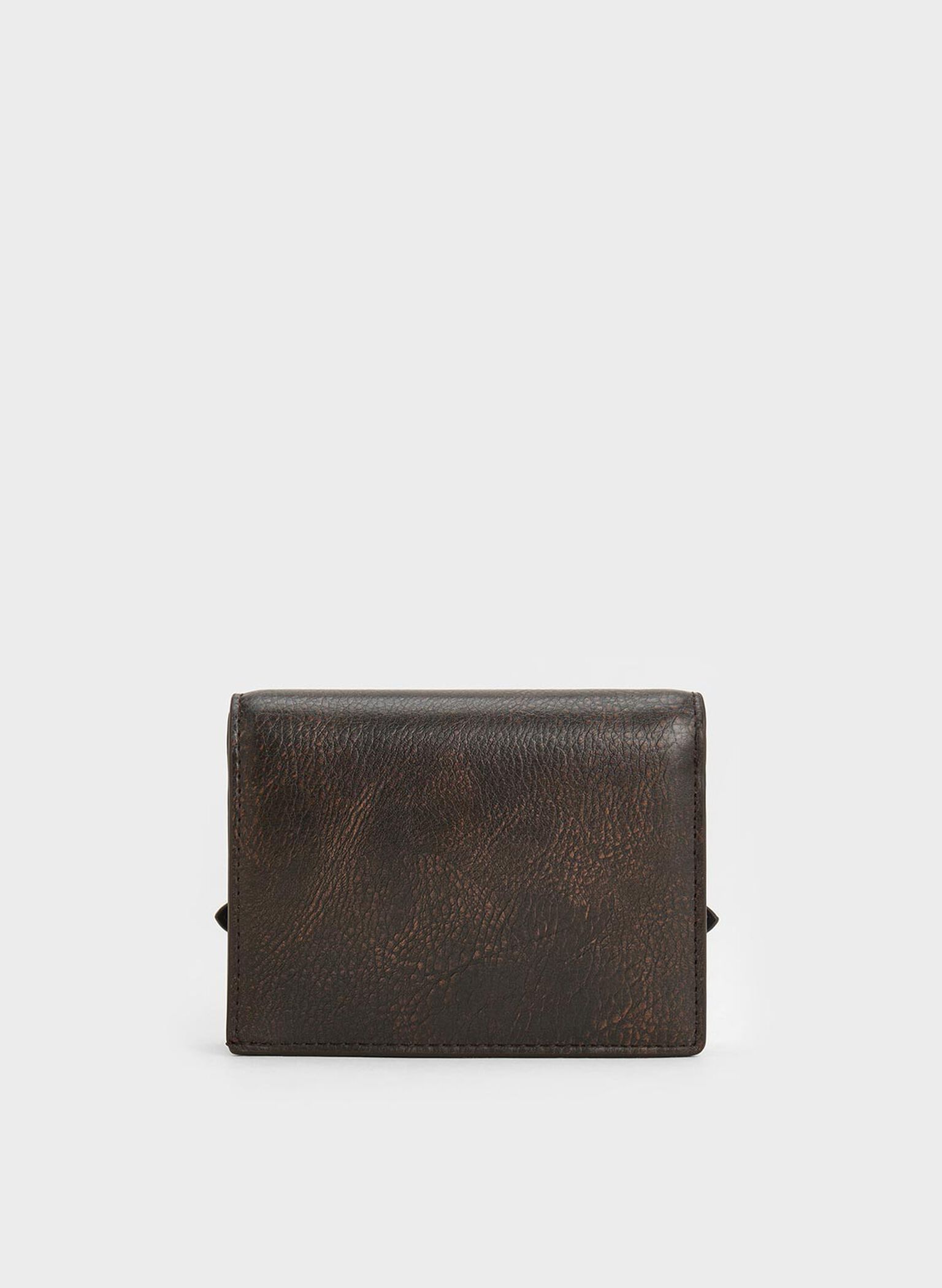 Sloane Chain-Handle Wallet, Dark Brown, hi-res