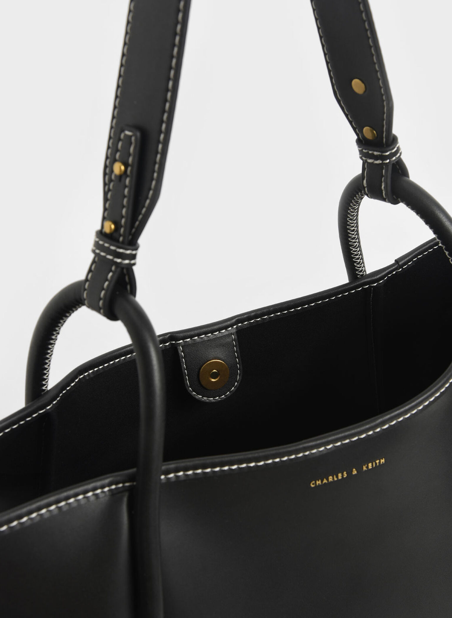 Lyla Tubular Slouchy Tote Bag, Black, hi-res