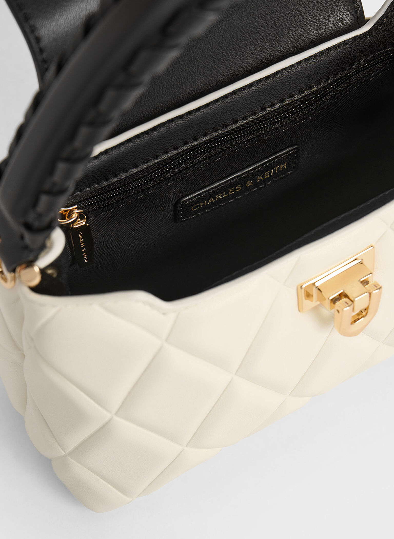 Arwen Quilted Braided-Strap Top Handle Bag, Multi, hi-res
