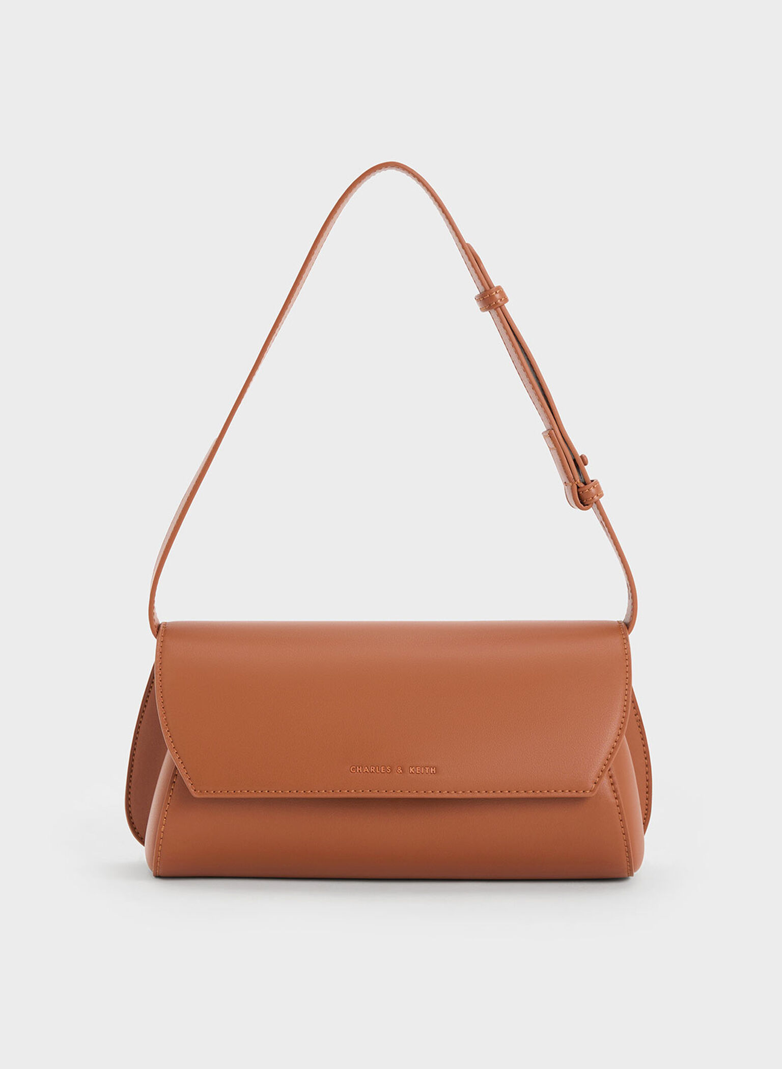 Cassiopeia Front Flap Shoulder Bag, Tan, hi-res