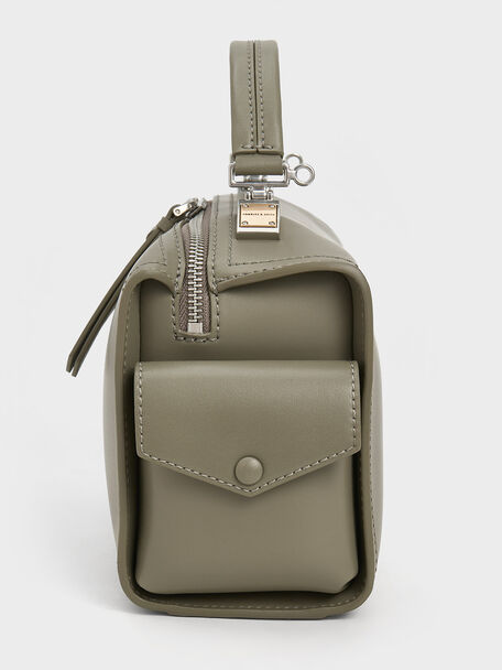 Austen Top Handle Bag, Khaki, hi-res