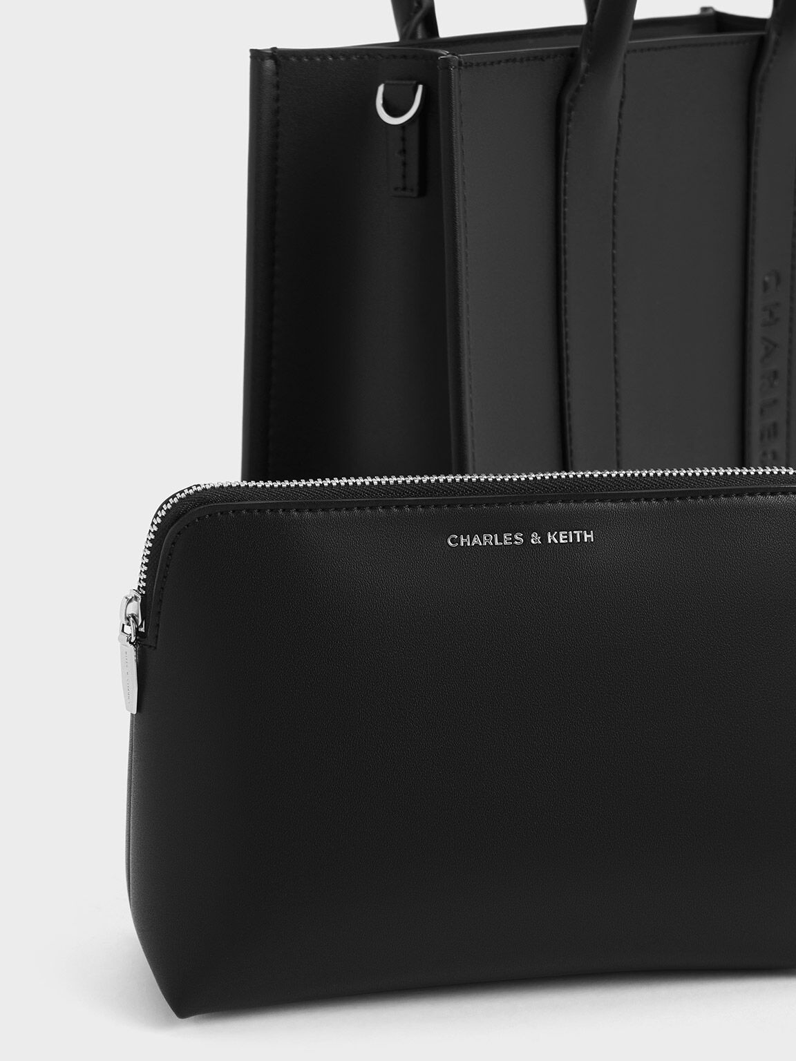 Noir Clover Tote Bag CHARLES KEITH UK