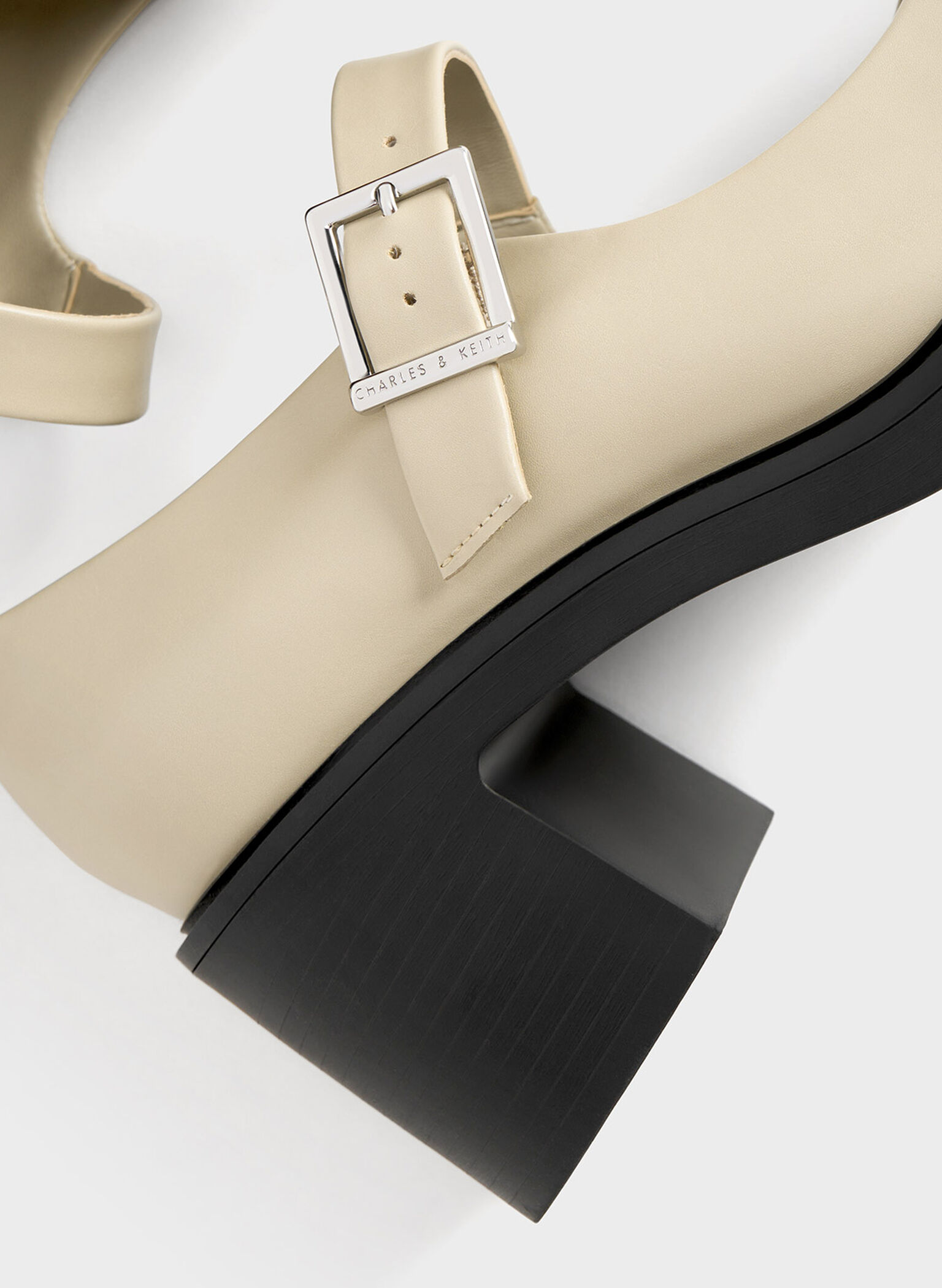 Hester Mary Jane Block-Heel Pumps, Chalk, hi-res
