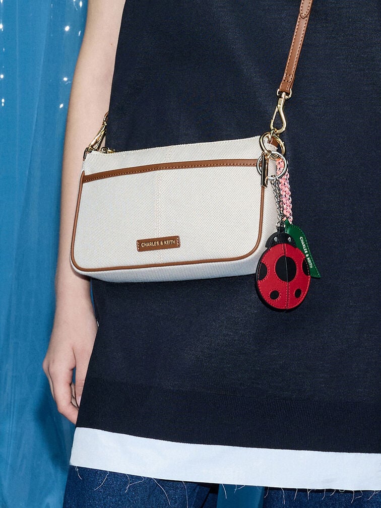 Ladybug Charm, Red, hi-res