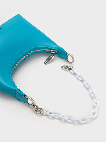 Koi Chain Handle Shoulder Bag, Ocean, hi-res