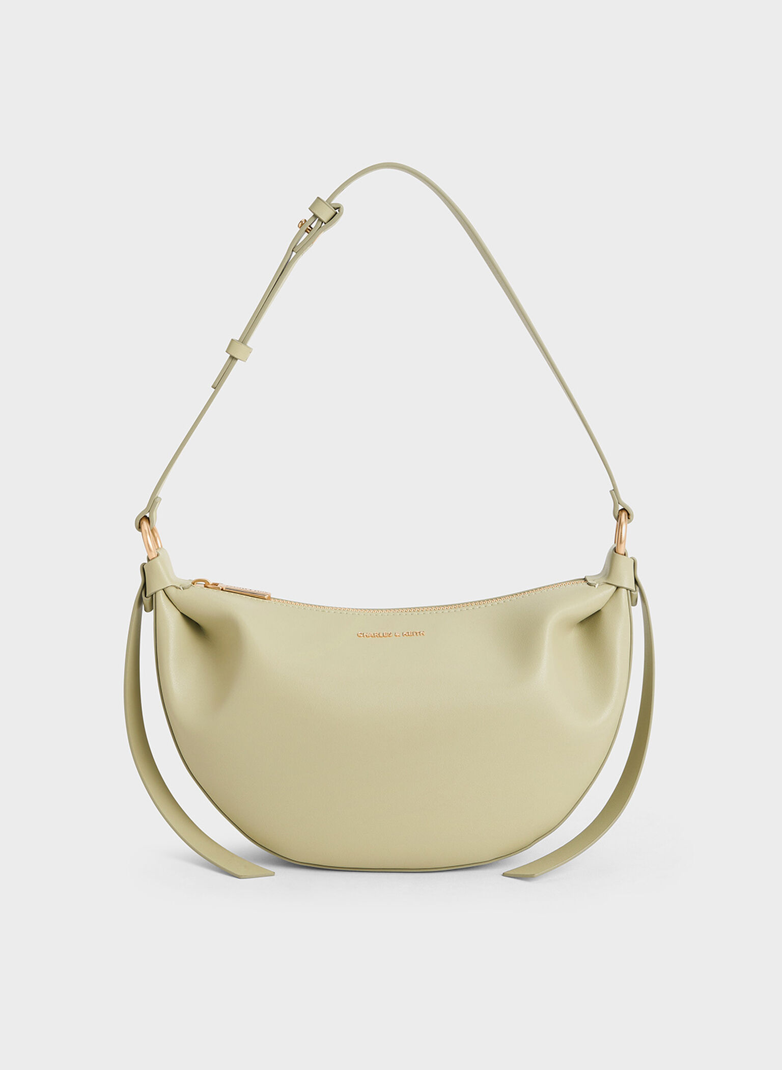 Calla Half-Moon Bag, Sage Green, hi-res