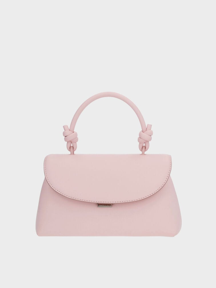 Sammie Knotted-Handle Two-Way Backpack, Cotton Candy Pink, hi-res