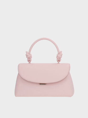 Sammie Knotted-Handle Two-Way Backpack, Cotton Candy Pink, hi-res