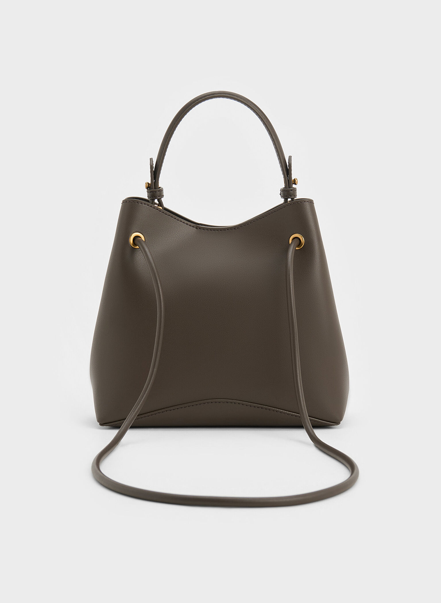 Sybill Geometric Bucket Bag, Dark Moss, hi-res
