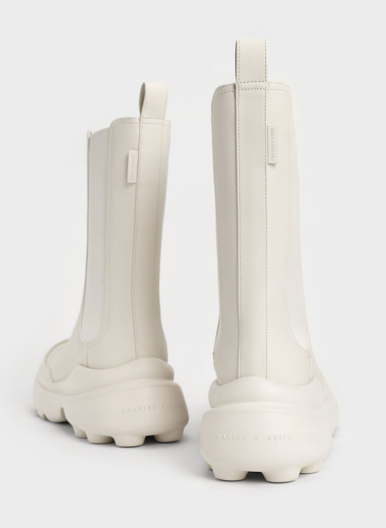Elba Round-Toe Chelsea Boots, Chalk, hi-res