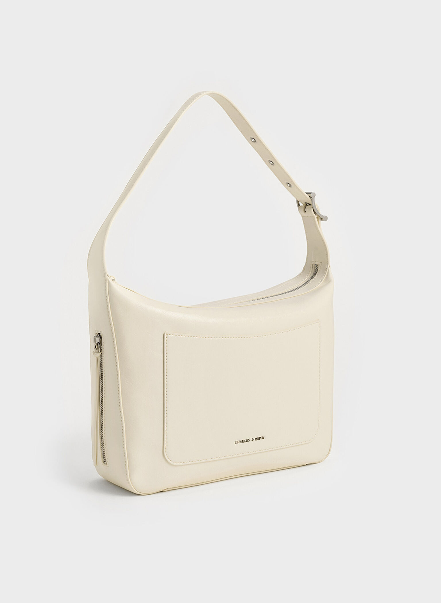 Xylia Hobo Bag, Cream, hi-res