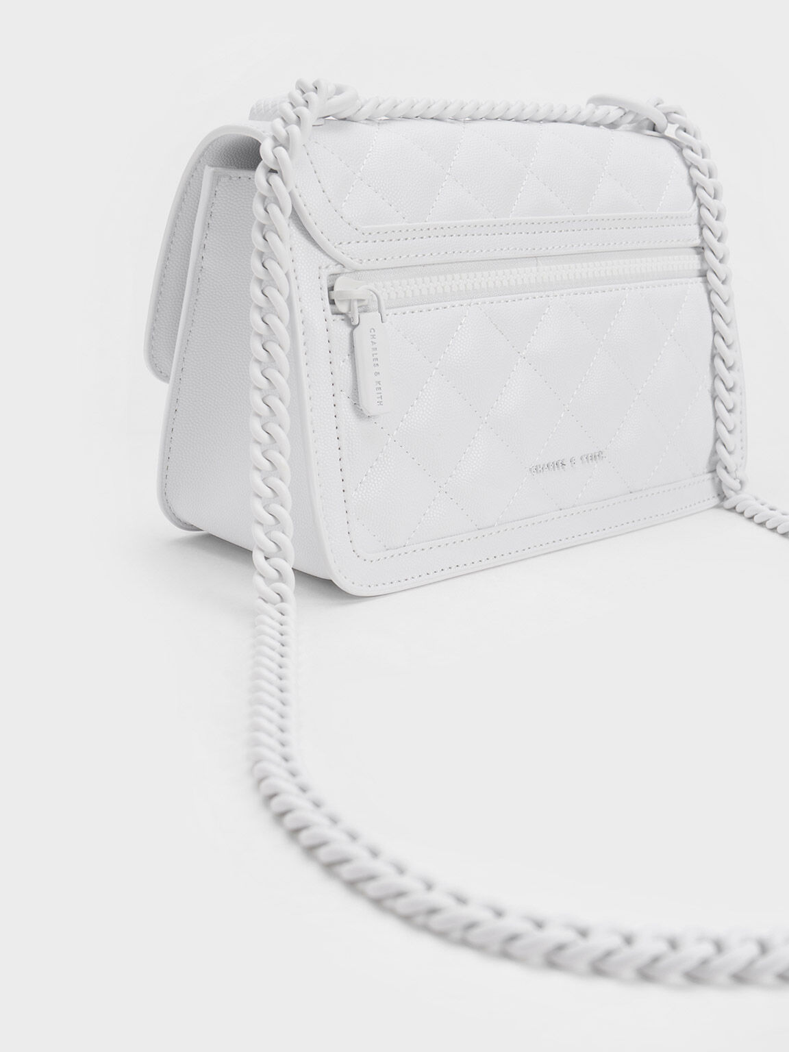 Charles & keith white top bag