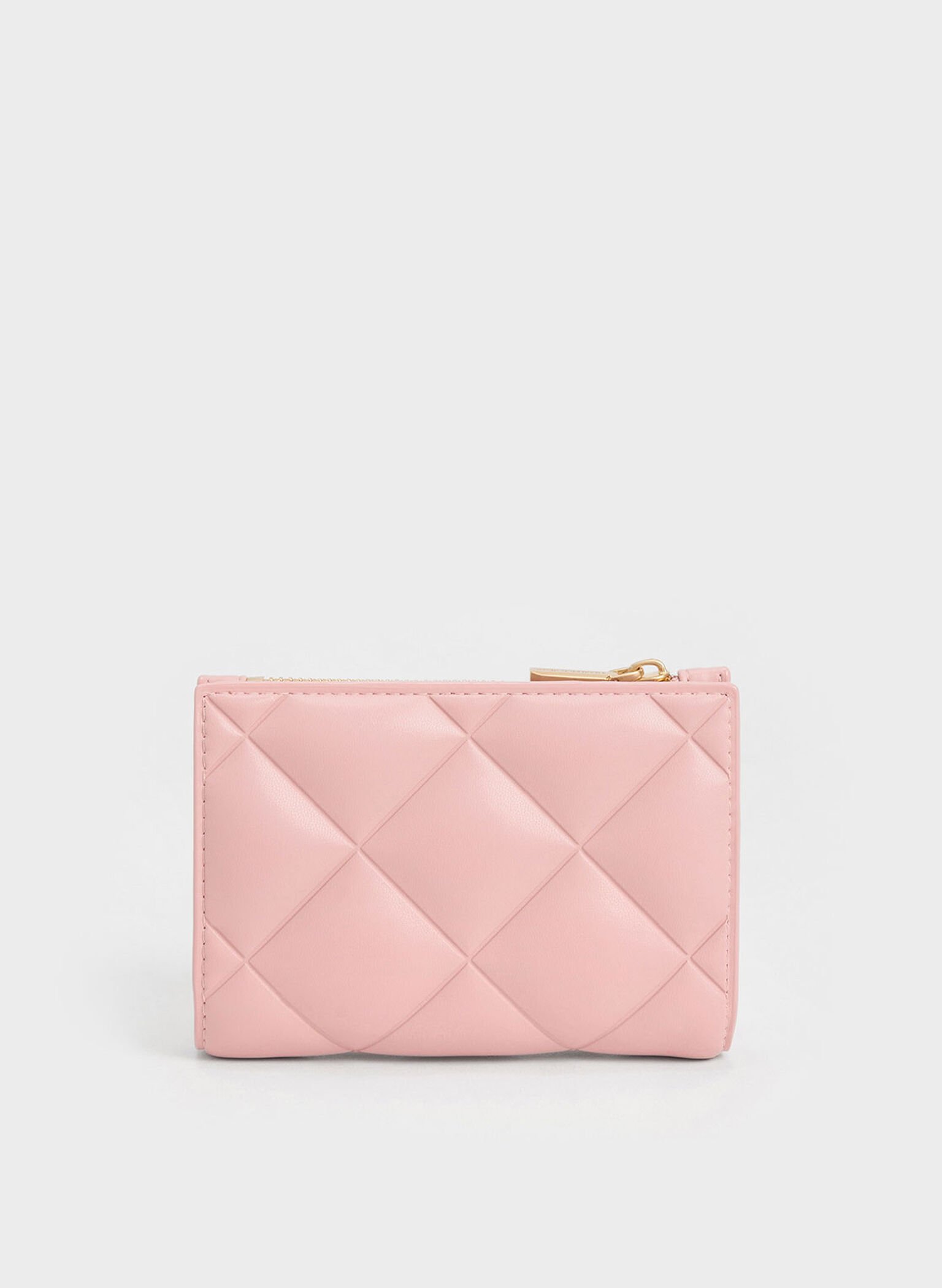 Gemma Quilted Card Holder, Light Pink, hi-res