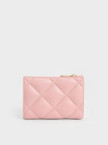 Gemma Quilted Card Holder, Light Pink, hi-res