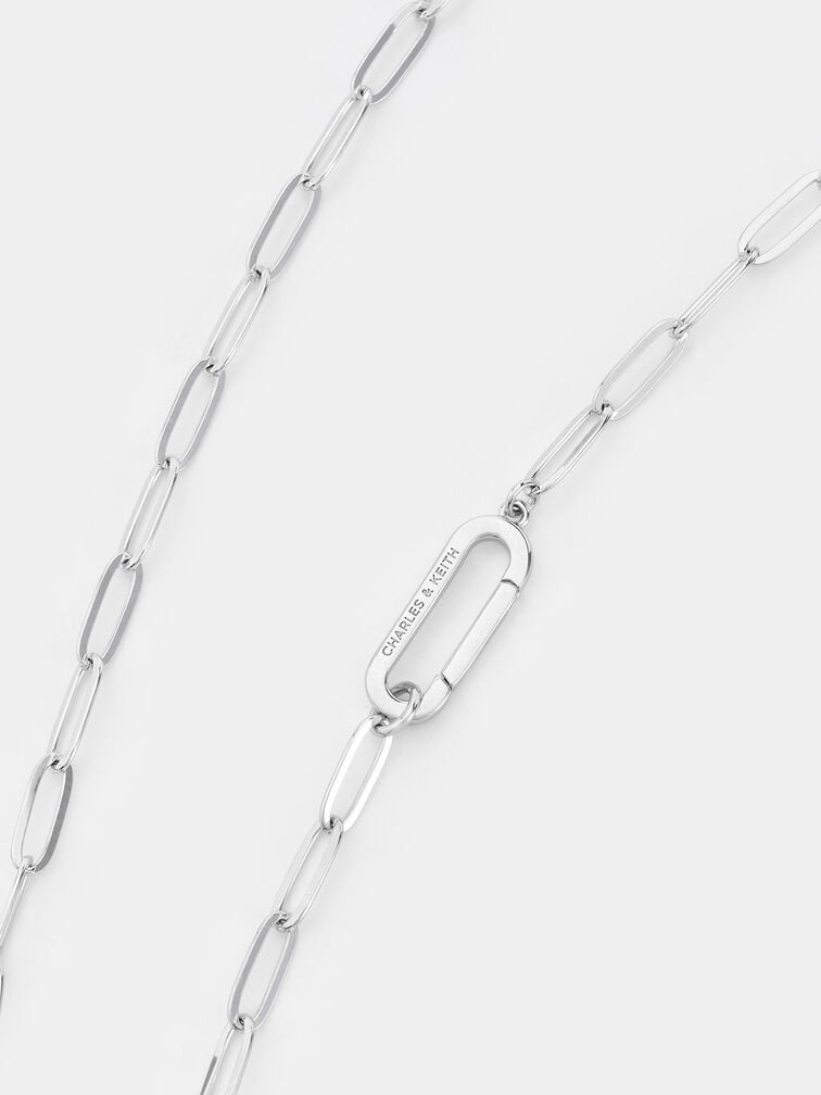 Arleth Chain-Link Pendant Necklace, Silver, hi-res