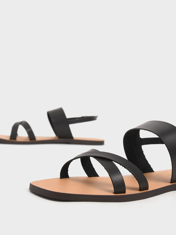 charles and keith black flats