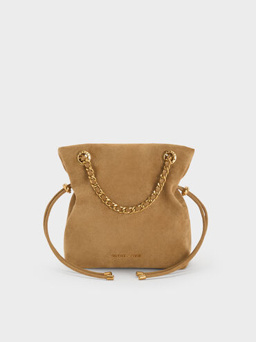 Arya Recycled Suede Braided-Strap Double-Handle Crossbody Bag, Sahara Sand, hi-res