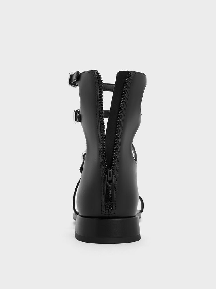 Lyric Gladiator Toe-Ring Sandals, Black, hi-res