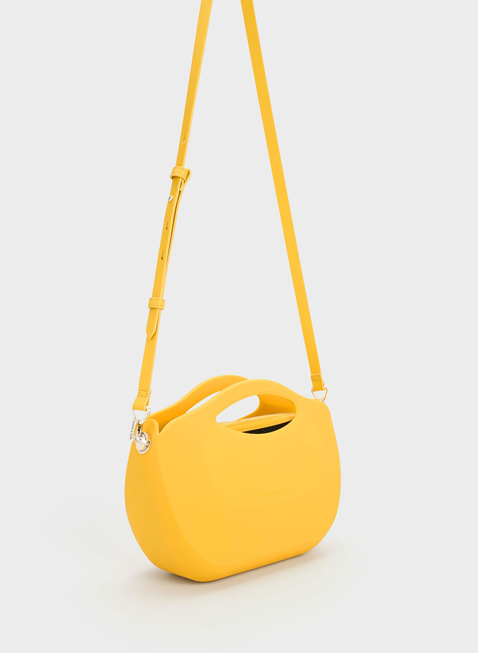 Cocoon Curved Handle Bag, Yellow, hi-res