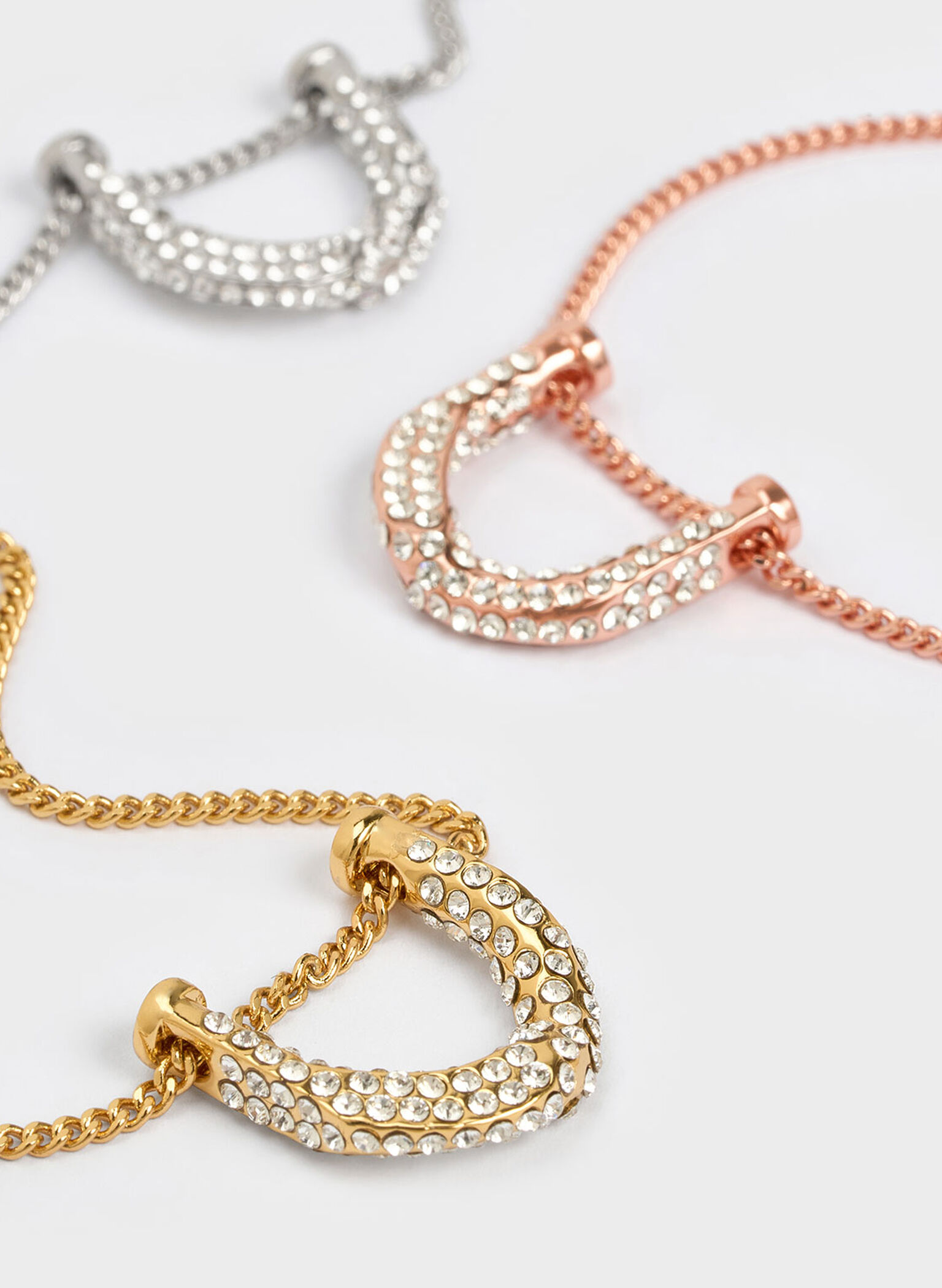 Gabine Swarovski Crystal Necklace, Silver, hi-res