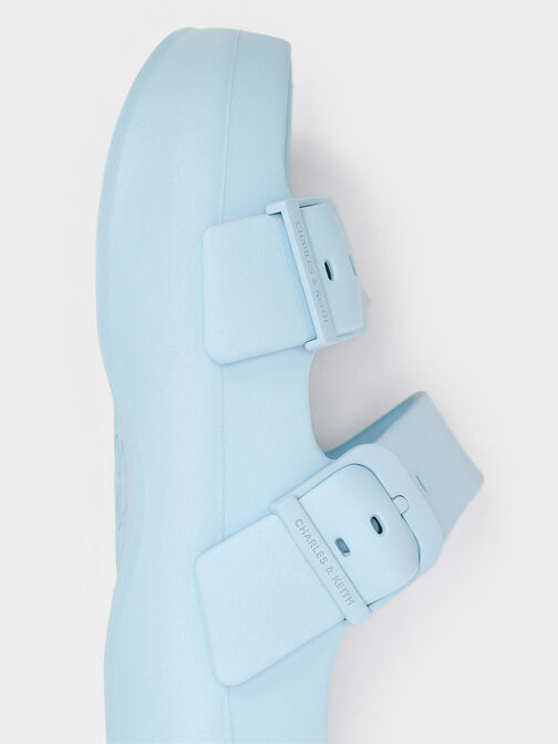 Bunsy Double-Strap Sports Sandals, Blue, hi-res