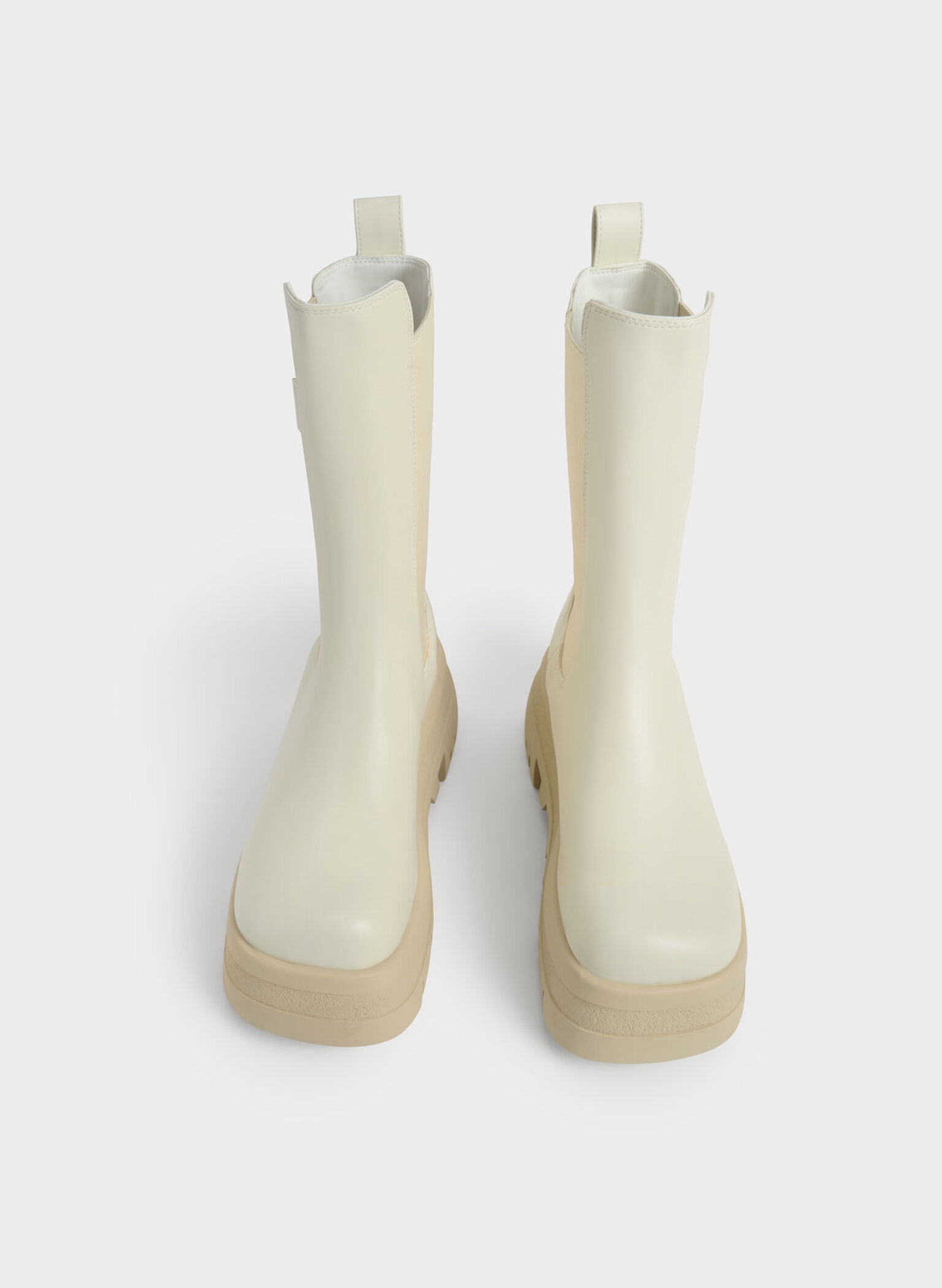 Rainier Platform Chelsea Boots, Chalk, hi-res