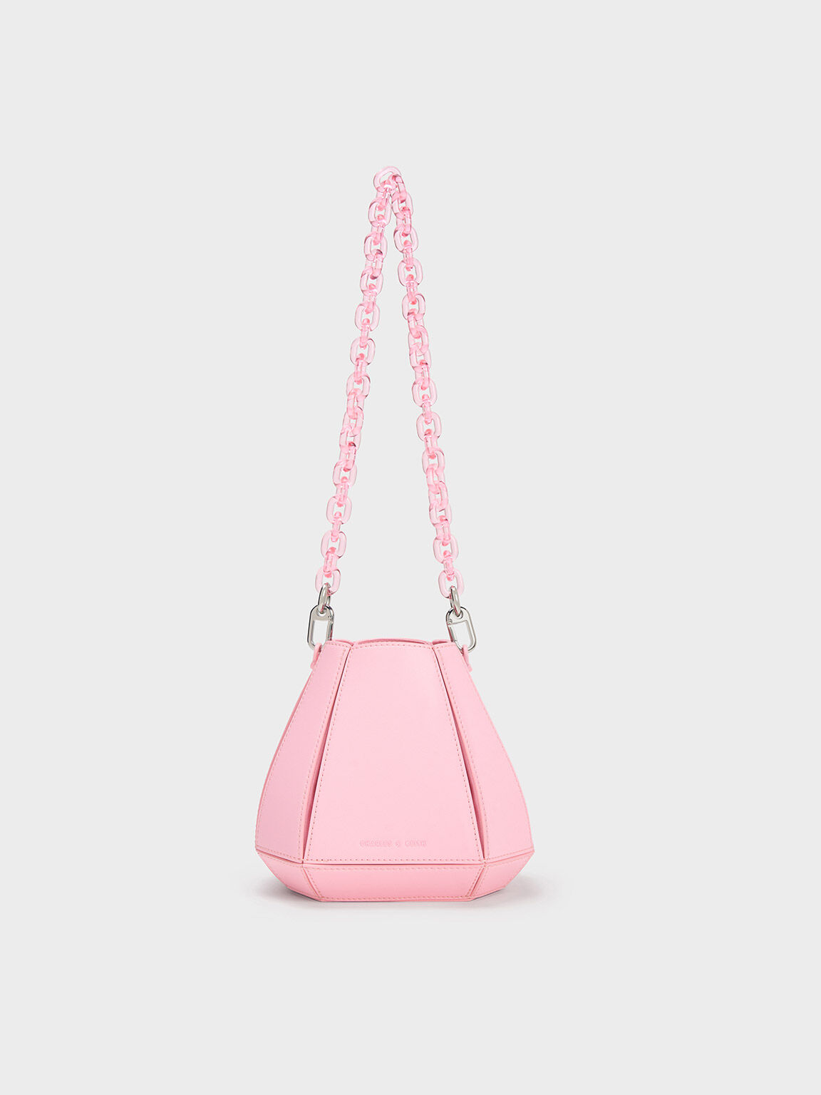 Round outlet pink bag