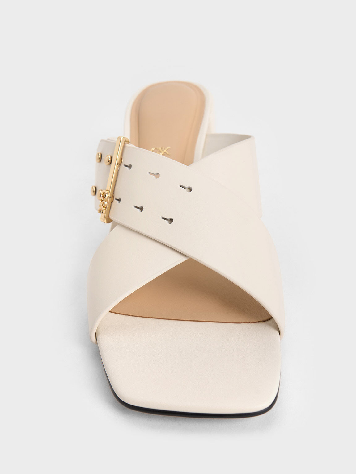 White heeled mules uk hot sale