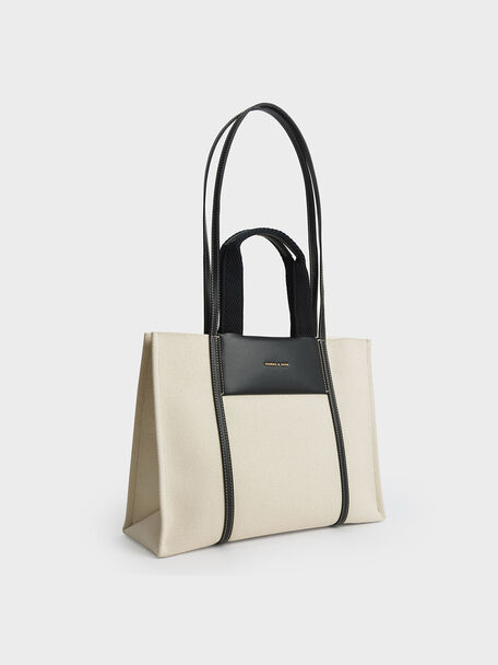 Shalia Canvas Tote Bag, Multi, hi-res