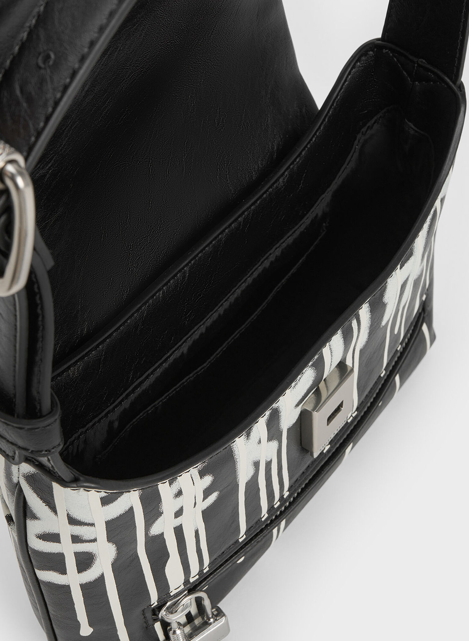Swing Graffiti-Print Chain-Handle Bag, Multi, hi-res