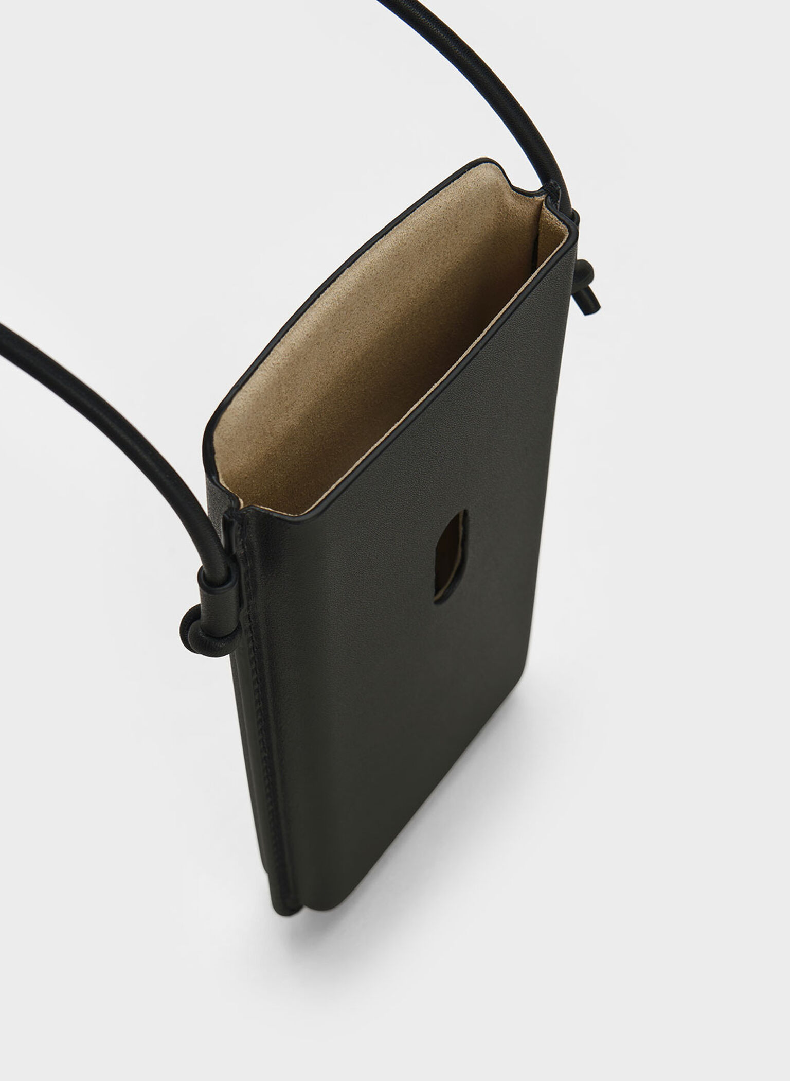 Camelia Phone Pouch, Black, hi-res