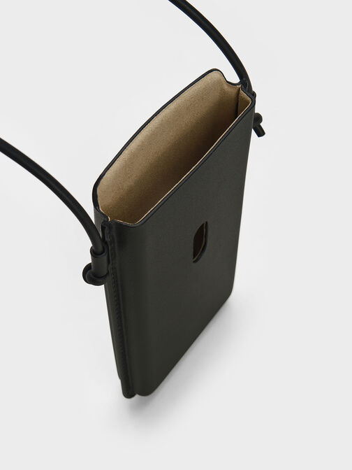 Camelia Phone Pouch, Black, hi-res